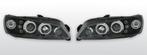 Koplampen Angel Eyes | Peugeot 306 1996-1998 | zwart, Auto-onderdelen, Verzenden, Nieuw, Peugeot
