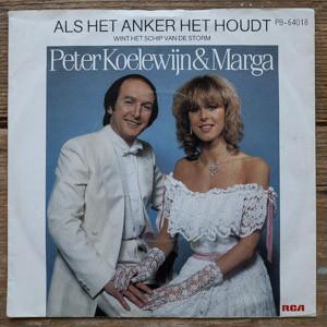 Single - Peter Koelewijn & Marga - Als Het Anker Het Houdt W, Cd's en Dvd's, Vinyl | Overige Vinyl, Zo goed als nieuw, Verzenden