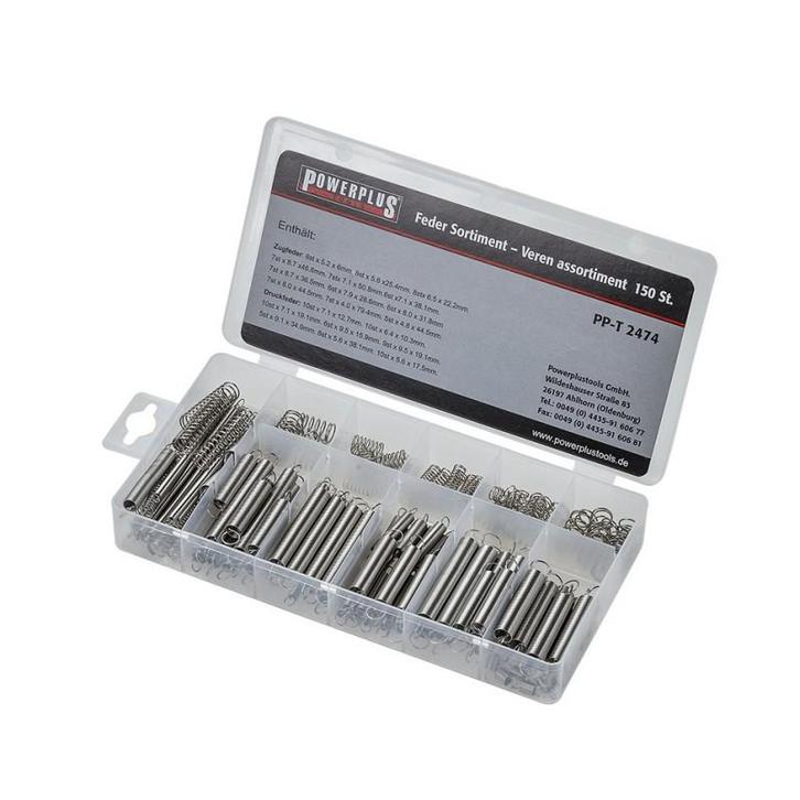 Veren assortiment 150 stuks - spanningsveer – trekveer -, Doe-het-zelf en Verbouw, Gereedschap | Overige machines, Ophalen of Verzenden