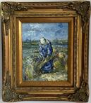De Schovenbindster geschilderde Van Gogh reproductie