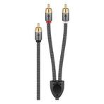 Subwoofer splitterkabel | Tulp naar 2x tulp | M  M | Goobay, Audio, Tv en Foto, Audiokabels en Televisiekabels, Verzenden, Nieuw