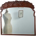 Grote brede Soester spiegel met facet en gestoken kroontje c, Ophalen of Verzenden