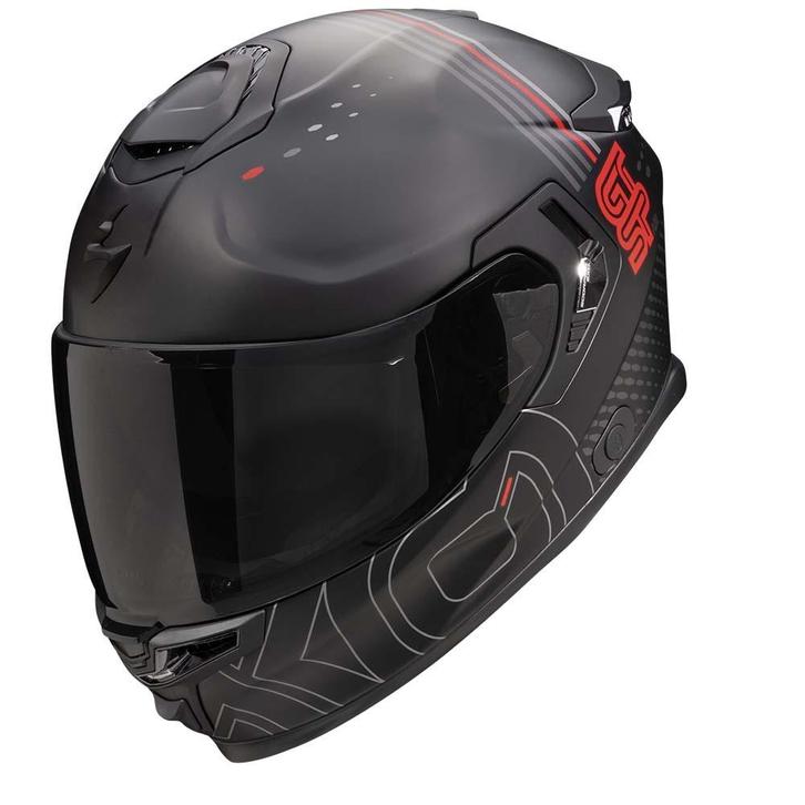 Scorpion EXO-GT SP AIR Techlane Mat Zwart Grijs Rood, Motoren, Kleding | Motorhelmen, XXL, Nieuw met kaartje, Overige merken, Integraalhelm