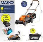 MASKO® Elektrische grasmaaier - Grastrimmer - 37cm - Grijs, Verzenden, Zo goed als nieuw