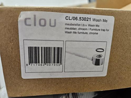 Clou Wash Me meubelsifon 5/4 chroom met flexibele afvoersla, Doe-het-zelf en Verbouw, Sanitair, Nieuw, Ophalen of Verzenden