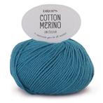 DROPS Cotton Merino Uni Colour - 26 stormblauw - Wol/Katoe, Ophalen of Verzenden, Nieuw