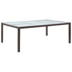 vidaXL Tuintafel 200x150x74 cm poly rattan bruin, Tuin en Terras, Tuintafels, Verzenden, Nieuw