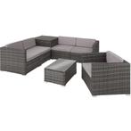 Wicker zitgroep Pisa - grijs, Tuin en Terras, Tuinsets en Loungesets, Nieuw, Verzenden