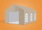 Premium Partytent PVC 4x6x2 mtr in Beige (4x6 meter), Verzenden, Nieuw, 2 meter of meer, Partytent