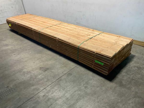 Veiling - 20x Red Class Zweeds Rabat 500x19,5x1,1-2,2 cm, Doe-het-zelf en Verbouw, Hout en Planken