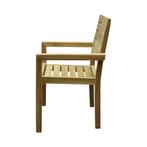 Showroommodel  Montana dining tuinstoel teak met brede, Tuin en Terras, Tuinsets en Loungesets, Ophalen of Verzenden, Nieuw