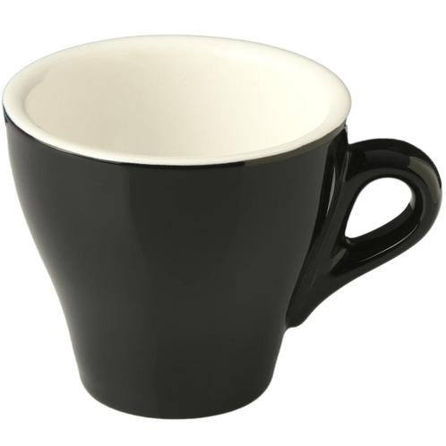 Koffiekopjes | AROMA | Porselein | Zwart | 16cl | 6 Stuks |, Zakelijke goederen, Horeca | Keukenapparatuur, Nieuw in verpakking