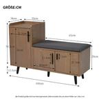 Houten Schoenenbank – Zitbank met Opbergruimte en Planken, Huis en Inrichting, Kasten | Schoenenkasten, Verzenden, Nieuw