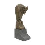 Beeldje - OWl - Brons, Marmer