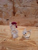 Swarovski - Figuur - Hahn und Huhn (2) - Kristal, Antiek en Kunst