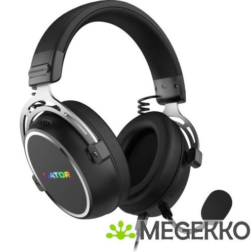 HATOR Hypergang 3 USB Hi-Res RGB Gaming Headset Zwart, Computers en Software, Headsets, Nieuw, Verzenden