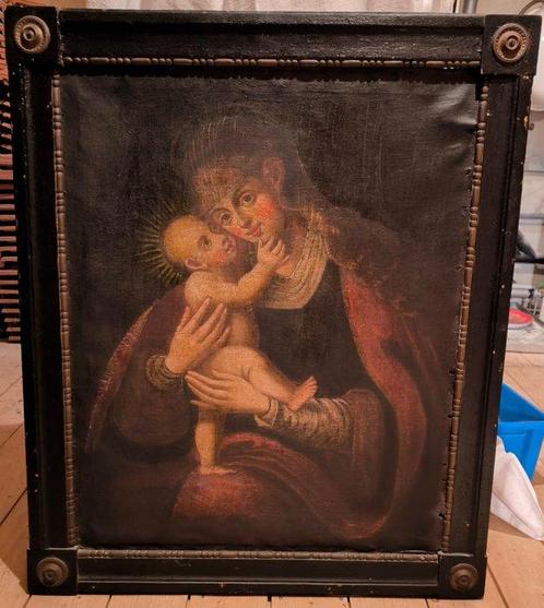 Carlos Cruz (XX) - Madonna mit Christuskind, Antiek en Kunst, Kunst | Schilderijen | Klassiek
