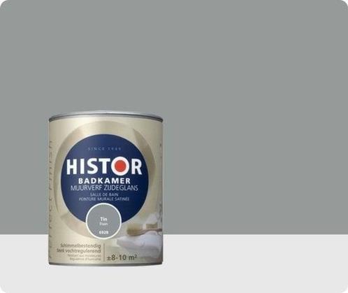 Histor - SCHMMELBESTENDIG - BADKAMER MUURVERF zijdeglans..., Doe-het-zelf en Verbouw, Verf, Beits en Lak, Verf, Overige kleuren