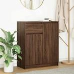 vidaXL Dressoir met lade 71x35x84 cm spaanplaat bruin, Huis en Inrichting, Verzenden, Nieuw, 50 tot 100 cm, 25 tot 50 cm