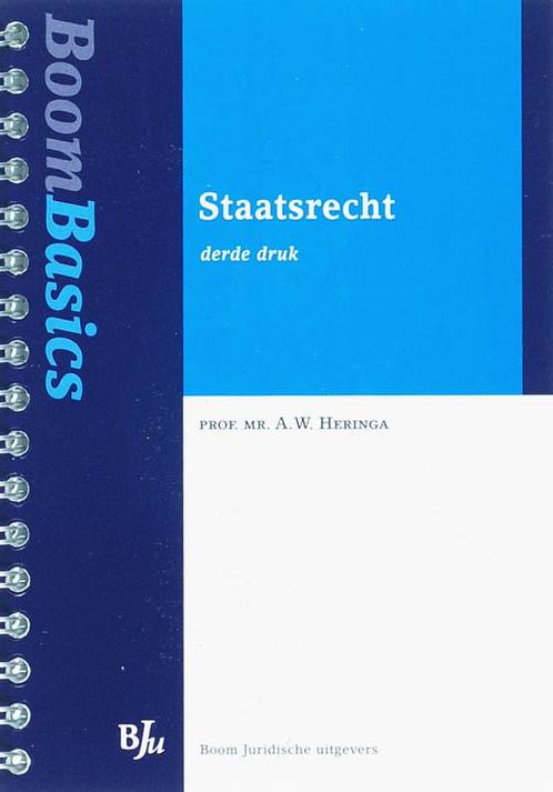 Boom Basics Staatsrecht / Boom basics 9789054548850, Boeken, Wetenschap, Gelezen, Verzenden