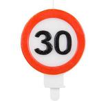 Kaars 30 Jaar Verkeersbord, Verzenden, Nieuw