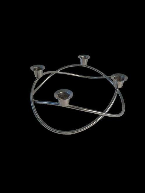 Georg Jensen - Jens Jensen - Kaarsenhouder - Gepolijst staal, Antiek en Kunst, Antiek | Meubels | Stoelen en Banken