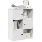 vidaXL Boekenkast 60x24x76,5 cm bewerkt hout wit, Huis en Inrichting, Verzenden, Nieuw, Overige houtsoorten