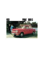 1965 NSU PRINZ 1000 S BROCHURE DUITS, Nieuw, Author