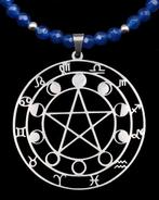 Saffier - Zodiac ketting - zonne- en maancyclus - 925