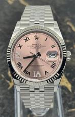 Rolex Datejust 36 - Pink IV Diamond Dial - Jubilee - 126234, Sieraden, Tassen en Uiterlijk, Horloges | Dames, Staal, Polshorloge