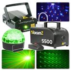BeamZ licht en laser disco set (met Jelly Ball, laser en roo, Nieuw, Laser, Verzenden