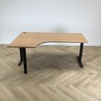 hoekbureau (links) met kabel doorvoer 180x120 cm, beuken -, Huis en Inrichting, Ophalen of Verzenden, Gebruikt, Bureau