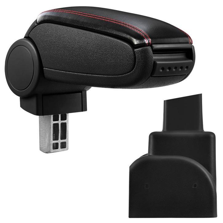 Armsteun - Opel Zafira A - kunstleer - zwart+rood stiksel, Auto diversen, Auto-accessoires, Verzenden