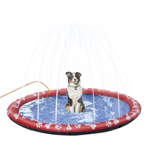 TRUUSK Hondenzwembad Ø170 cm - Antislip - Plonsbad voor Tuin, Dieren en Toebehoren, Honden-accessoires, Nieuw, Verzenden
