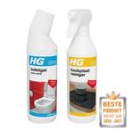 HG toiletgel extra sterk +  HG kookplaat reiniger, Verzenden