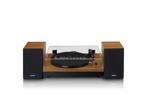 Platenspeler incl twee externe speakers Lenco LS-301WD Hout, Audio, Tv en Foto, Luidsprekers, Verzenden, Zo goed als nieuw