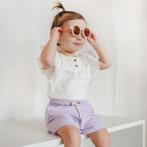 Kort broekje seersucker (lilac), Kinderen en Baby's, Kinderkleding | Maat 98, Nieuw, Meisje, Like Flo, Broek