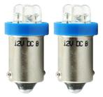 BA9s auto lamp 2 stuks T4W blauw | LED kentekenverlichting/s, Verzenden, Nieuw