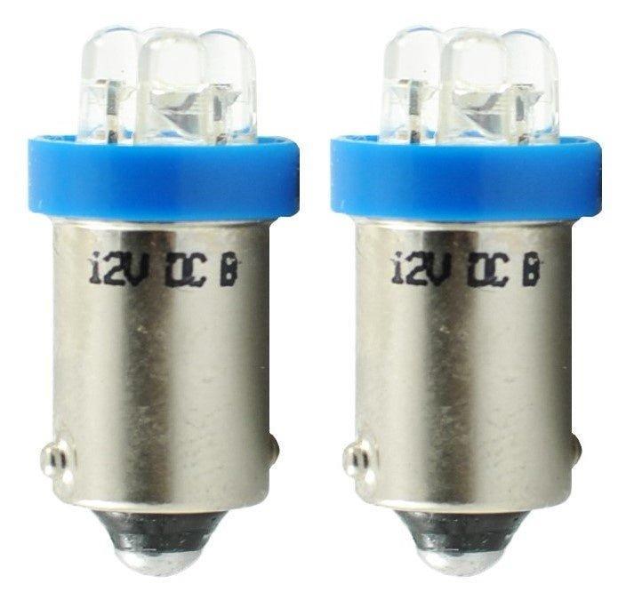 BA9s auto lamp 2 stuks T4W blauw | LED kentekenverlichting/s, Huis en Inrichting, Lampen | Overige, Nieuw, Verzenden