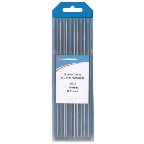 Wolfraam elektroden Weldsafe WX20 turquoise 1,6mm doosje..., Doe-het-zelf en Verbouw, Gereedschap | Lasapparaten, Tig, Nieuw, Verzenden