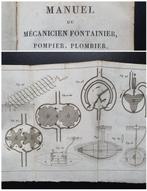 M. Janvier / M. Biston - Manuel du Mécanicien Fontainier,, Antiek en Kunst
