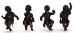 sculptuur, Vier allegorische putti - 65 cm - Hout