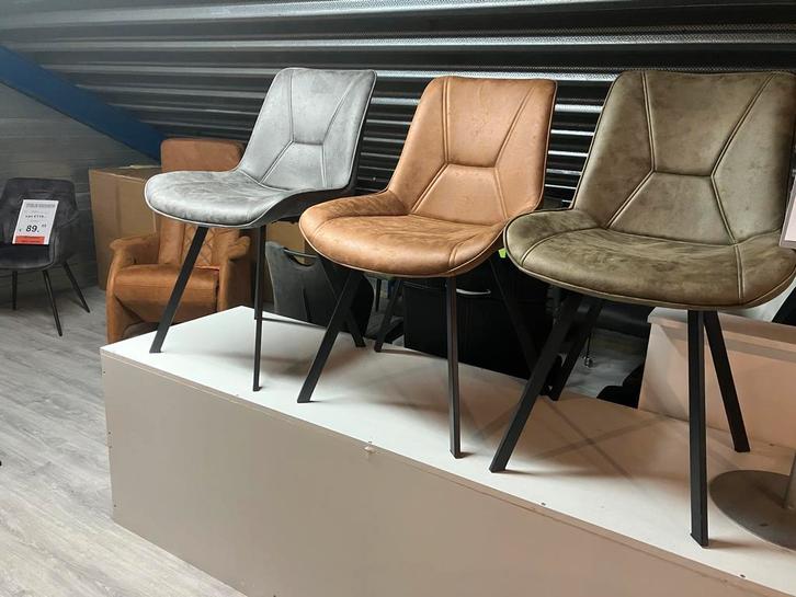 Nieuwe eetkamerstoelen goedkoop en direct leverbaar NU 79,95, Huis en Inrichting, Stoelen, Overige kleuren, Nieuw, Metaal, Stof