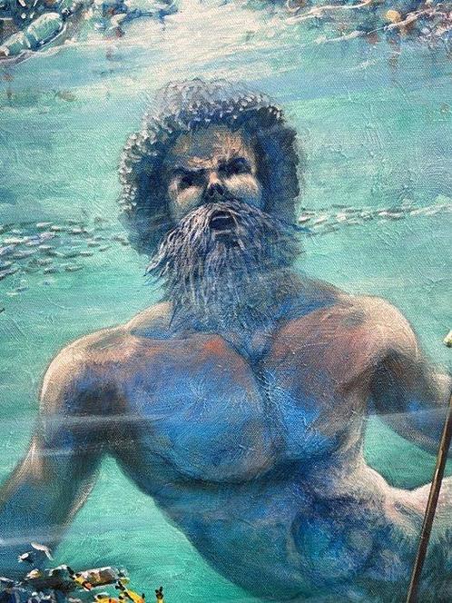 Claudio Rossato - The lament of the sea ...... Il lamento, Antiek en Kunst, Kunst | Schilderijen | Modern