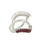 Ring - 18 karaat Witgoud - 0.97ct. tw. Diamant (Natuurlijk), Nieuw