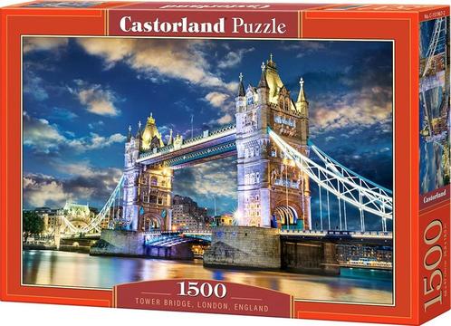 Tower Bridge, London, England Puzzel (1500 stukjes) |, Hobby en Vrije tijd, Denksport en Puzzels, Nieuw, Verzenden