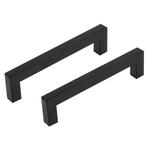 Differnz meubelgreep vierkant 128 mm mat zwart 2 stuks, Verzenden, Nieuw