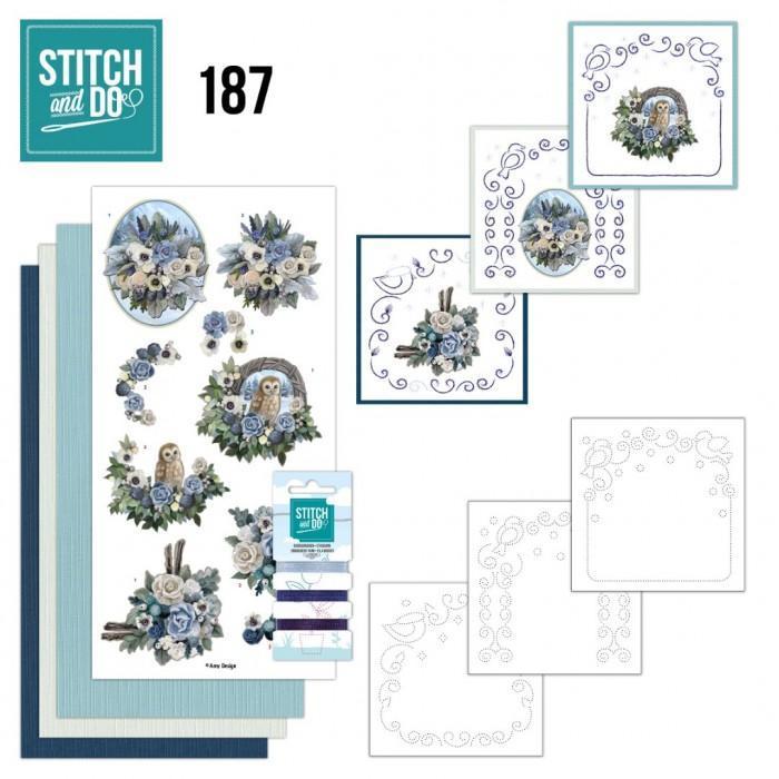Stitch and do set 187, Hobby en Vrije tijd, Kaarten | Zelf maken, Blanco kaart of Basiskaart, Nieuw, Kerst, Ophalen of Verzenden