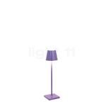 Zafferano Poldina Acculamp LED, purper - 27,5 cm, Huis en Inrichting, Lampen | Vloerlampen, Verzenden, Nieuw