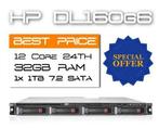 HP DL160G6/8 Core 16TH/32GB RAM/2x 300gb 15k SATA server, 2 tot 3 Ghz, 32 GB, Hot swappable onderdelen, Refurbished